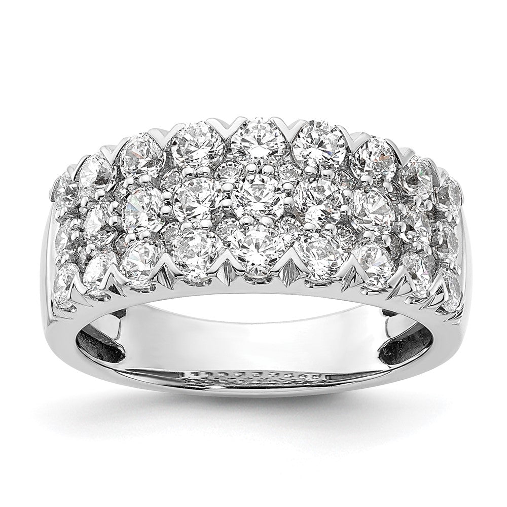 14K White Gold Pave 2 carat Complete Diamond Ring