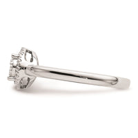 Load image into Gallery viewer, 14k White Oval Halo Cluster 1/3 carat Diamond Complete Engagement Ring
