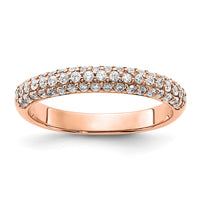 Load image into Gallery viewer, 14K Rose Gold 1/2 carat Diamond Complete Wedding Band
