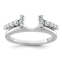 Load image into Gallery viewer, 14k White Gold Complete Diamond Wrap Ring
