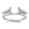 14k White Gold Complete Diamond Wrap Ring