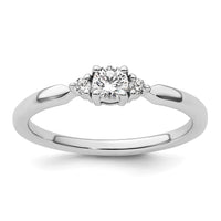 Load image into Gallery viewer, 14K White Gold Diamond Complete Promise/Engagement Ring
