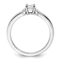 Load image into Gallery viewer, 14k White Gold Cushion Ctr Diamond Complete Promise/Engagement Ring
