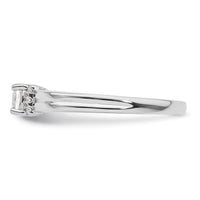 Load image into Gallery viewer, 14k White Gold Cushion Ctr Diamond Complete Promise/Engagement Ring
