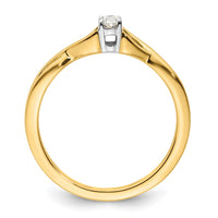 Load image into Gallery viewer, 14k Two-tone Oval Complete Diamond Promise/Engagement Ring
