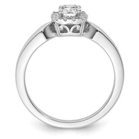 Load image into Gallery viewer, 14k White Gold Semi-mount Diamond Princess Halo Engagement Ring
