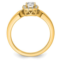 Load image into Gallery viewer, 14k Semi-mount Diamond Princess Halo Engagement Ring
