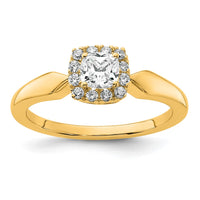 Load image into Gallery viewer, 14k Semi-mount Diamond Princess Halo Engagement Ring

