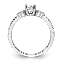 Load image into Gallery viewer, 14k White Gold Semi-mount Diamond Round Center Engagement Ring
