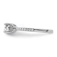Load image into Gallery viewer, 14k White Gold Semi-mount Diamond Round Center Engagement Ring
