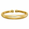 14k Polished 11mm Omega Cuff Bangle