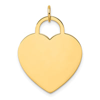 Load image into Gallery viewer, 14K Polished Heart Shaped Disc Pendant
