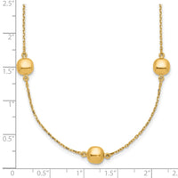 Load image into Gallery viewer, 14K Polished 5 Station 16in w/2 in ext. Necklace
