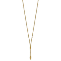 Load image into Gallery viewer, 14k Fancy Y Diamond-cut Drop w/1in ext. Necklace
