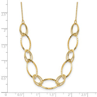 Load image into Gallery viewer, 14K Polished D/C Oval Link Necklace
