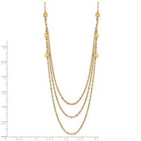 Load image into Gallery viewer, 14K Triple Layer Polished Circles Fancy Necklace
