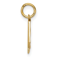 Load image into Gallery viewer, 14k Small Brushed Diamond-cut Number 4 Charm
