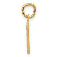 Load image into Gallery viewer, 14k Small Brushed Diamond-cut Number 7 Charm
