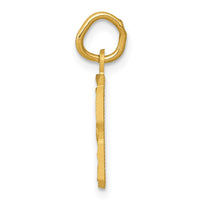 Load image into Gallery viewer, 14k Small Brushed Diamond-cut Number 8 Charm
