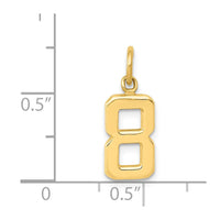 Load image into Gallery viewer, 14k Small Polished Number 8 Charm
