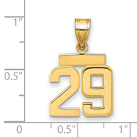 Load image into Gallery viewer, 14k Small Polished Number 29 Charm
