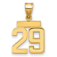 Load image into Gallery viewer, 14k Small Polished Number 29 Charm
