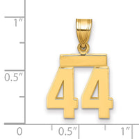 Load image into Gallery viewer, 14k Small Polished Number 44 Charm
