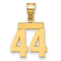 Load image into Gallery viewer, 14k Small Polished Number 44 Charm
