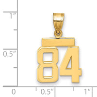 Load image into Gallery viewer, 14k Small Polished Number 84 Charm
