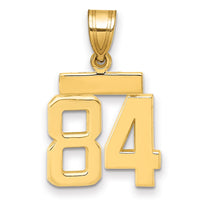 Load image into Gallery viewer, 14k Small Polished Number 84 Charm
