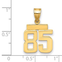 Load image into Gallery viewer, 14k Small Polished Number 85 Charm
