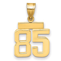 Load image into Gallery viewer, 14k Small Polished Number 85 Charm
