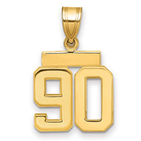 Load image into Gallery viewer, 14k Small Polished Number 90 Charm
