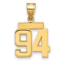Load image into Gallery viewer, 14k Small Polished Number 94 Charm

