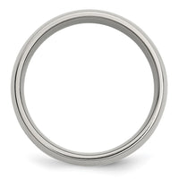 Load image into Gallery viewer, Chisel Stainless Steel with 14k Gold Inlay Polished 8mm Band
