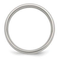 Load image into Gallery viewer, Chisel Stainless Steel with Sterling Silver Inlay Polished 6mm Band
