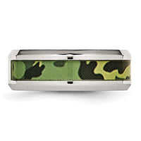 Load image into Gallery viewer, Chisel Stainless Steel Polished Camouflage .03 Carat Diamond 8mm Band

