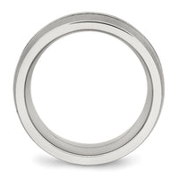 Load image into Gallery viewer, Chisel Stainless Steel Brushed and Polished with CZ 10mm Band
