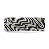 Load image into Gallery viewer, Chisel Damascus Steel Polished 8mm Band
