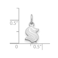Load image into Gallery viewer, 14k White Gold NHL LogoArt Seattle Kraken XS Pendant
