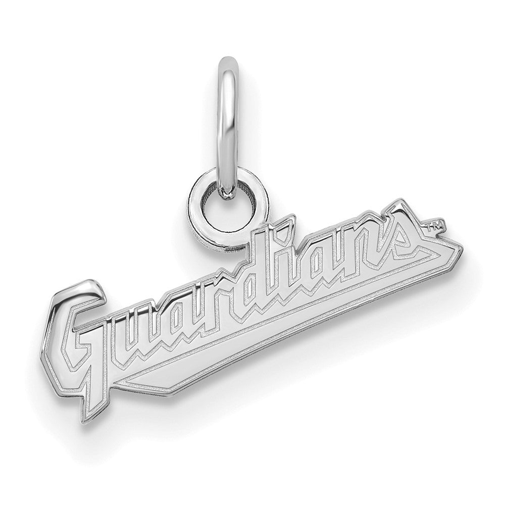 14k White Gold MLB LogoArt Cleveland Guardians Extra Small Pendant