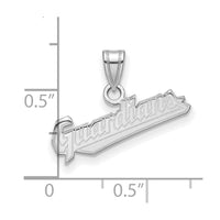 Load image into Gallery viewer, 10k White Gold MLB LogoArt Cleveland Guardians Small Pendant
