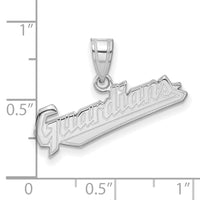 Load image into Gallery viewer, 10k White Gold MLB LogoArt Cleveland Guardians Medium Pendant

