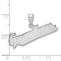 Load image into Gallery viewer, 14k White Gold MLB LogoArt Cleveland Guardians Large Pendant
