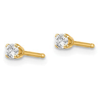 Load image into Gallery viewer, 14ky .10ct. I2 K-L Diamond Stud Push-on Post Earrings
