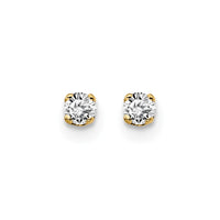 Load image into Gallery viewer, 14ky .10ct. I2 K-L Diamond Stud Push-on Post Earrings
