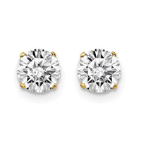 Load image into Gallery viewer, 14ky 1.00ct. I2 K-L Diamond Stud Push-on Post Earrings
