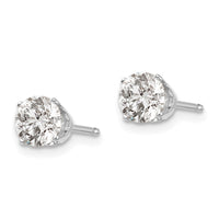 Load image into Gallery viewer, 14kw 1.00ct I1 J-K Diamond Stud Push-on Post Earrings
