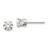Load image into Gallery viewer, 14kw 1.00ct I1 J-K Diamond Stud Push-on Post Earrings
