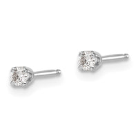 Load image into Gallery viewer, 14kw .10ct I2 K-L Diamond Stud Push-on Post Earrings
